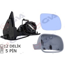 GVA Mtxdpn Diş Dikiz Aynasi Sağ Golf-Bora 98 Elektrikli Astarli Konveks 5 Fiş VM-188R