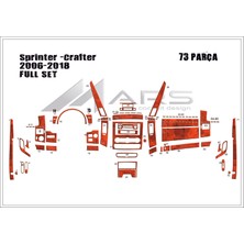 Mars Cockpit Design Mercedes Sprinter-Crafter Torpdio Konsol Kaplama 2006-2018 71 Pa Maun