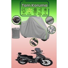 Dokaca Neo Gri Neon Fitilli Arka Çanta Uyumlu Kuba Cristal 50 Uyumlu Motor Brandası, Koruyucu Örtü