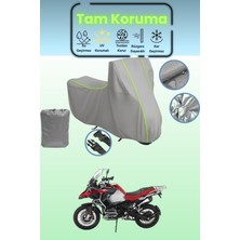 Dokaca Neo Gri Neon Fitilli Bmw R 1200 Gs Adventure Uyumlu Motosiklet Brandası, Koruyucu Örtü, Motor Branda