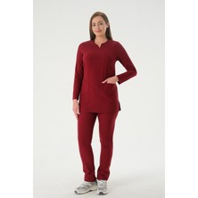 Almesta Premium PERLA926U-PERLA926A Kadın Cerrahi Takım - Bordo