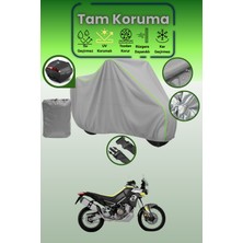 Dokaca Neo Gri Neon Fitilli Arka Çanta Uyumlu Aprilia Tuareg Uyumlu Motor Brandası, Koruyucu Örtü