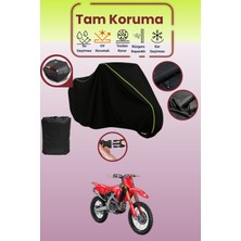 Dokaca Neo Siyah Neon Fitilli Arka Çanta Uyumlu Honda Crf 250 R Uyumlu Motosiklet Brandası, Koruyucu Örtü