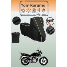 Dokaca Neo Siyah Neon Fitilli Honda Cb 125E Uyumlu Motor Branda, Koruyucu Örtü, Motosiklet Brandası