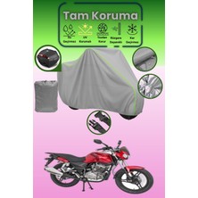 Dokaca Neo Gri Neon Fitilli Arka Çanta Uyumlu Mondial 125 Mh Drift Uyumlu Motor Brandası, Koruyucu Örtü