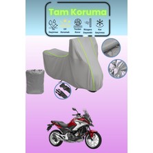Dokaca Neo Gri Neon Fitilli Honda Nc 750 x Dct Uyumlu Motosiklet Brandası, Koruyucu Örtü, Motor Branda
