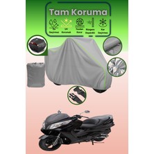 Dokaca Neo Gri Neon Fitilli Arka Çanta Uyumlu Bumoto/jinling Regnum 250CC Uyumlu Motor Brandası, Koruyucu Örtü