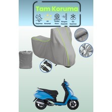 Dokaca Neo Gri Neon Fitilli Tvs Jupiter 125 Uyumlu Motosiklet Brandası, Koruyucu Örtü, Motor Branda