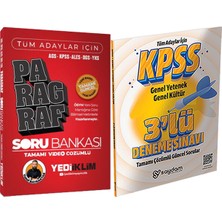 Yediiklim Yayınları Tüm Adaylar Için Tamamı Video Çözümlü Paragraf Soru Bankası - 3 Deneme