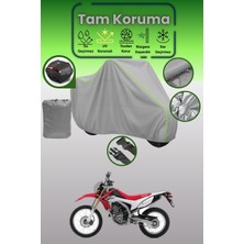 Dokaca Neo Gri Neon Fitilli Arka Çanta Uyumlu Honda Crf 250 L Uyumlu Motor Brandası, Koruyucu Örtü