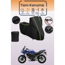 Dokaca Neo Siyah Neon Fitilli Yamaha Fz6 Fazer Uyumlu Motor Branda, Koruyucu Örtü, Motosiklet Brandası