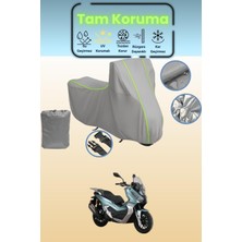 Dokaca Neo Gri Neon Fitilli Arora Beatrix Uyumlu Motosiklet Brandası, Koruyucu Örtü, Motor Branda