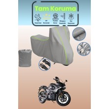 Dokaca Neo Gri Neon Fitilli Bajaj Pulsar Rs 200 Uyumlu Motosiklet Brandası, Koruyucu Örtü, Motor Branda