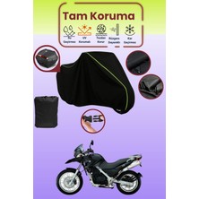 Dokaca Neo Siyah Neon Fitilli Arka Çanta Uyumlu Bmw F 650 Gs Uyumlu Motosiklet Brandası, Koruyucu Örtü