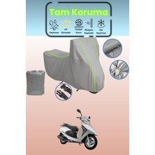 Dokaca Neo Gri Neon Fitilli Honda Spacy 110 Alpha Uyumlu Motosiklet Brandası, Koruyucu Örtü, Motor Branda