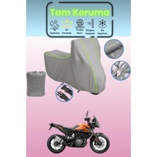 Dokaca Neo Gri Neon Fitilli Ktm 390 Adventure Uyumlu Motosiklet Brandası, Koruyucu Örtü, Motor Branda