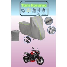 Dokaca Neo Gri Neon Fitilli Bajaj Pulsar Ns 200 Abs Uyumlu Motosiklet Brandası, Koruyucu Örtü, Motor Branda