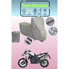 Dokaca Neo Gri Neon Fitilli Bmw F 800 Gs Uyumlu Motosiklet Brandası, Koruyucu Örtü, Motor Branda