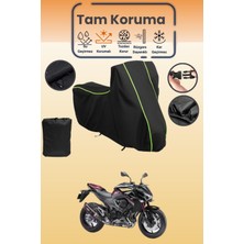 Dokaca Neo Siyah Neon Fitilli Kawasaki Z 800 Uyumlu Motor Branda, Koruyucu Örtü, Motosiklet Brandası