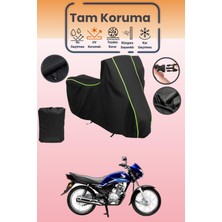 Dokaca Neo Siyah Neon Fitilli Honda Cb 125 Ace Uyumlu Motor Branda, Koruyucu Örtü, Motosiklet Brandası