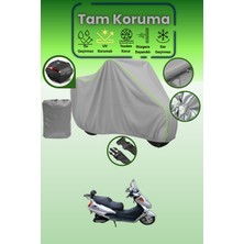 Dokaca Neo Gri Neon Fitilli Arka Çanta Uyumlu Dorado Akida Scooter 150 Uyumlu Motor Brandası, Koruyucu Örtü