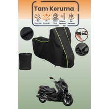 Dokaca Neo Siyah Neon Fitilli Yamaha X-Max 250 Momodesign Uyumlu Koruyucu Örtü, Motosiklet Brandası
