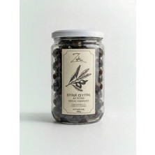 Zafir Natural Doğal Fermente Kuru Sele Siyah Zeytin - Az Tuzlu & Yağlı Trilye 400GR
