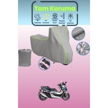 Dokaca Neo Gri Neon Fitilli Honda Forza 250 Uyumlu Motosiklet Brandası, Koruyucu Örtü, Motor Branda