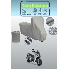 Dokaca Neo Gri Neon Fitilli Rks Freccia 150 Uyumlu Motosiklet Brandası, Koruyucu Örtü, Motor Branda