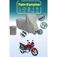 Dokaca Neo Gri Neon Fitilli Kilit Uyumlu Bisan Tornado Fkt 150 Uyumlu Motor Brandası, Koruyucu Örtü