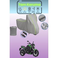 Dokaca Neo Gri Neon Fitilli Bajaj Dominar 400 Ug Uyumlu Motosiklet Brandası, Koruyucu Örtü, Motor Branda