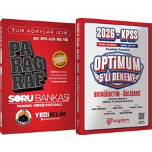 Yediiklim Yayınları Tüm Adaylar Için Tamamı Video Çözümlü Paragraf Soru Bankası - Optimum 5 Deneme