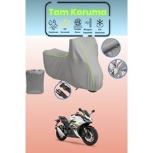 Dokaca Neo Gri Neon Fitilli Rks R250 Uyumlu Motosiklet Brandası, Koruyucu Örtü, Motor Branda