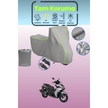 Dokaca Neo Gri Neon Fitilli Rks Arome 125 Uyumlu Motosiklet Brandası, Koruyucu Örtü, Motor Branda