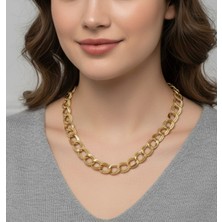 Rua Jewelry Çelik Italyan Samanyolu Kolye 12 mm Altın Renk | Kararmaz ,kadın ,2 Yıl Garantili