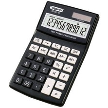 Bigpoint Hesap Makinesi, 12 Haneli, Güneş Enerjili, Siyah