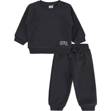 Civil Baby Cvl Nakışlı 6-18 Ay Takım - Gri 6-9 Ay