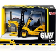 Vardem Oyuncak Kutulu Sürtmeli Metal Inşaat Aracı Forklift - Standart Standart
