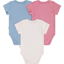 Civil Baby Basıc 3 Lü 0-36 Ay Çıtçıtlı Badi - Pudra 9-12 Ay