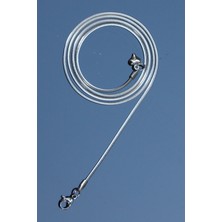 Rua Jeweley Çelik Yassı Yılan Kolye 1 mm Gümüş Renk Hipoalerjenik Unisex 45 cm Ayarlanabilir