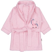 Civil Baby Unicorn Nakışlı 0-24 Ay Bornoz - Pembe Standart