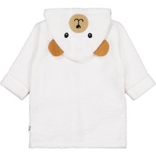 Civil Baby Ayıcık Nakışlı 0-24 Ay Bornoz - Ekru Standart