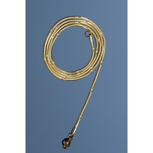 Rua Jewelry Çelik Italyan Işlemeli Yassı Yılan Kolye 2 mm Altın Renk | Kararmaz ,unisex ,2 Yıl Garantili