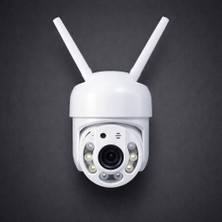 Alkese 3mp Tek Onvif Destekliptz Wıfı Kamera Yapay Zekalı Dış Cephe Kablosuz Güvenlik Kamerası