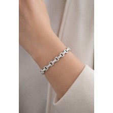 Solare Accessories Zirkon Taşlı Çelik Bileklik