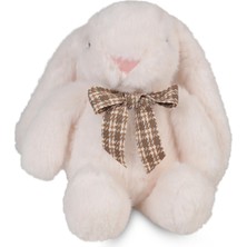 Can Oyuncak Tavşan Desenli Altın Samur Kürk PAPYON30 cm (Beyaz) - Standart Standart