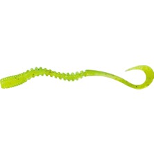 Magbite Tai Rubber Bug Curly 7.5cm #05 Uv Lime Kokulu Silikon Kurt (5 Adet)