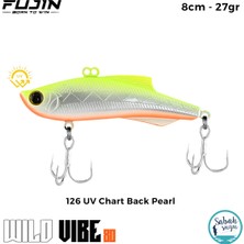 Fujin Wild Vibe 8cm 27GR Vibrasyon Suni Yem 126 Uv Chart Back Pearl