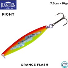 Hansen Fight Kaşık 7.6cm 18GR Orange Flash