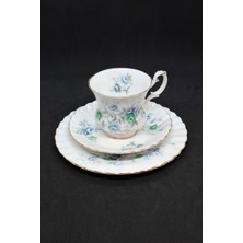 Paragon Inspiration Bone China Porselen Duble Kahve Fincanı ve Tabakları 3 Parça 120 ml
